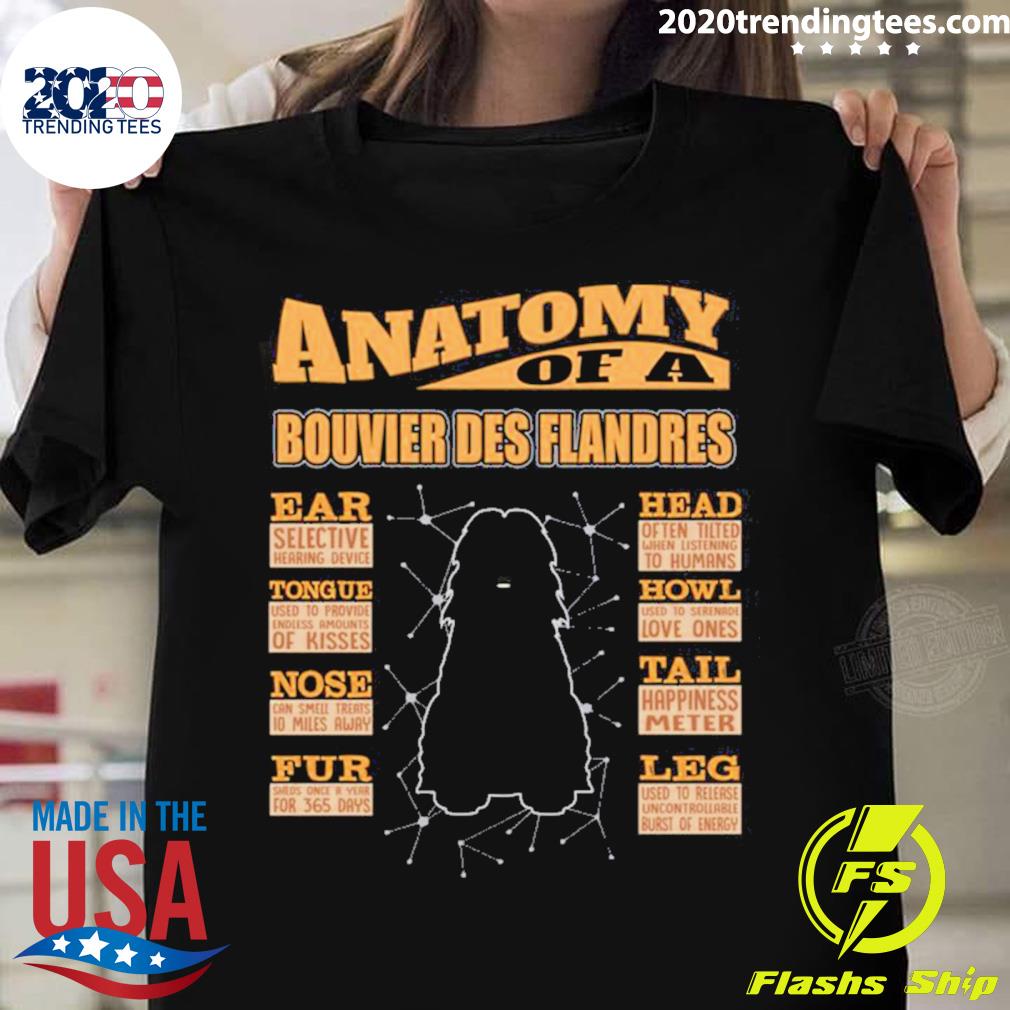 Official anatomy Of A Bouvier Des Flandres T-shirt