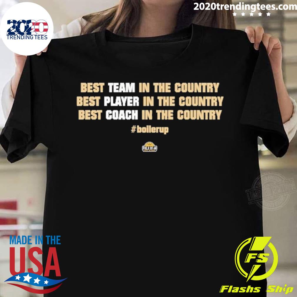 Official best Team In The Country Best Player In The Country Best Coach In The Country T-shirt