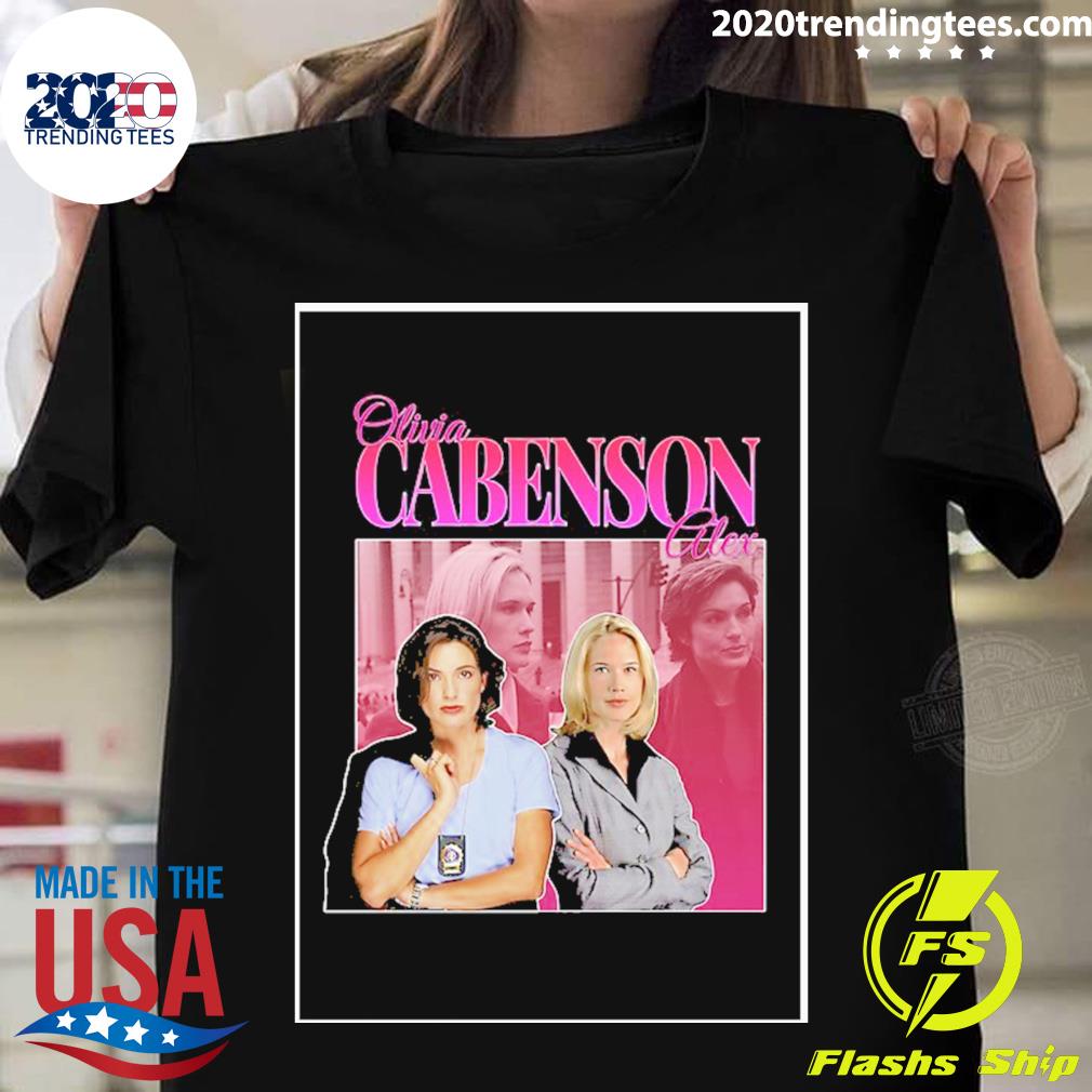 Official cabenson Alex Cabot Olivia Benson 90s Inspired Vintage Homage T-shirt