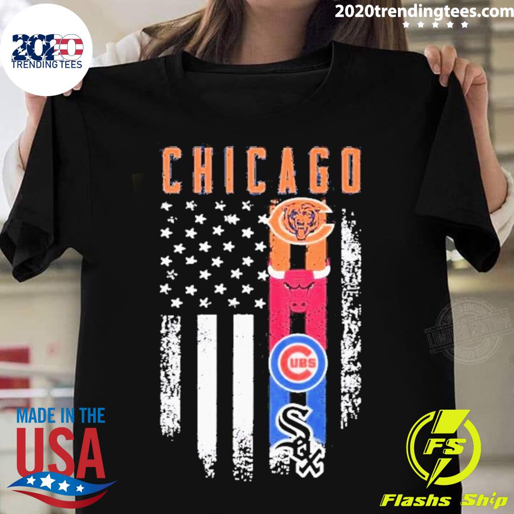 Official chicago Bulls Ubs Sox Vintage Flag T-shirt