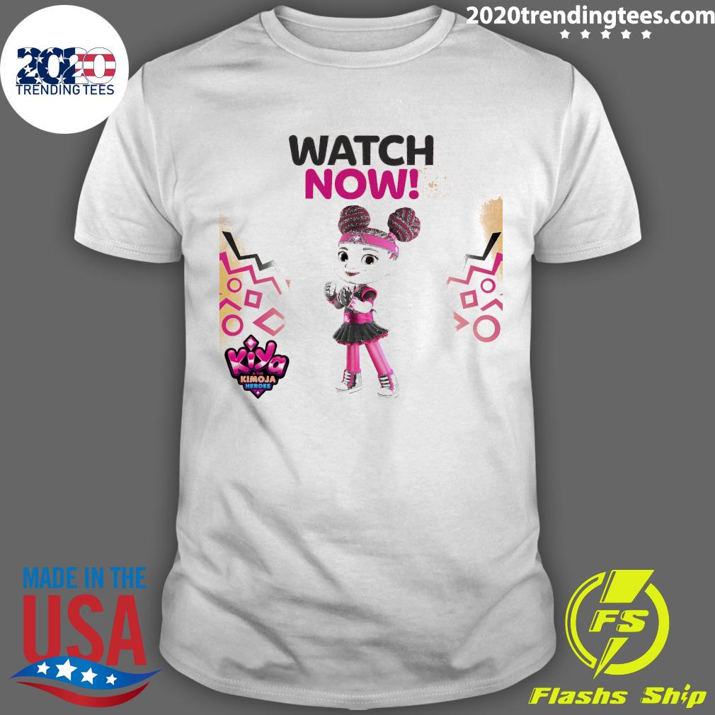 Official disney Junior Watch Now Kiya And The Kimoja Heroes T-shirt