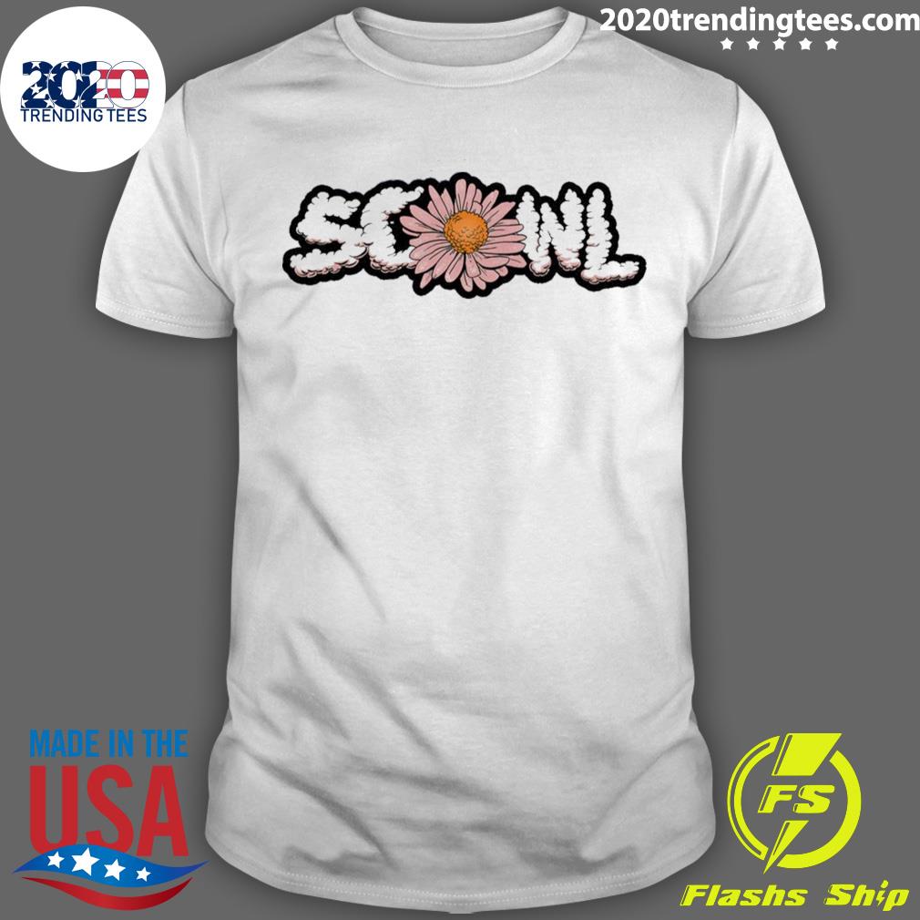 Official flower Lettering Scowl T-shirt