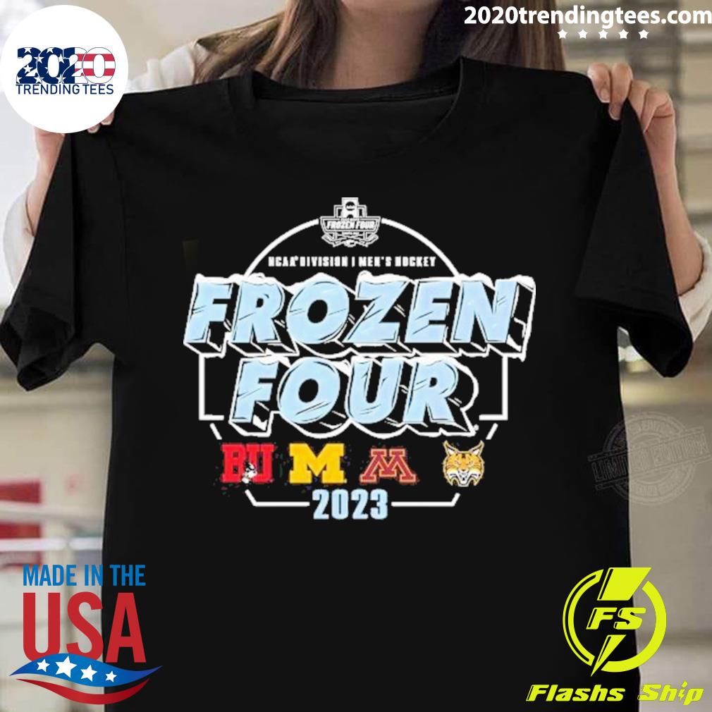 Official four Teams 2023 Ncaa Frozen Four Men’s Ice Hockey T-shirt