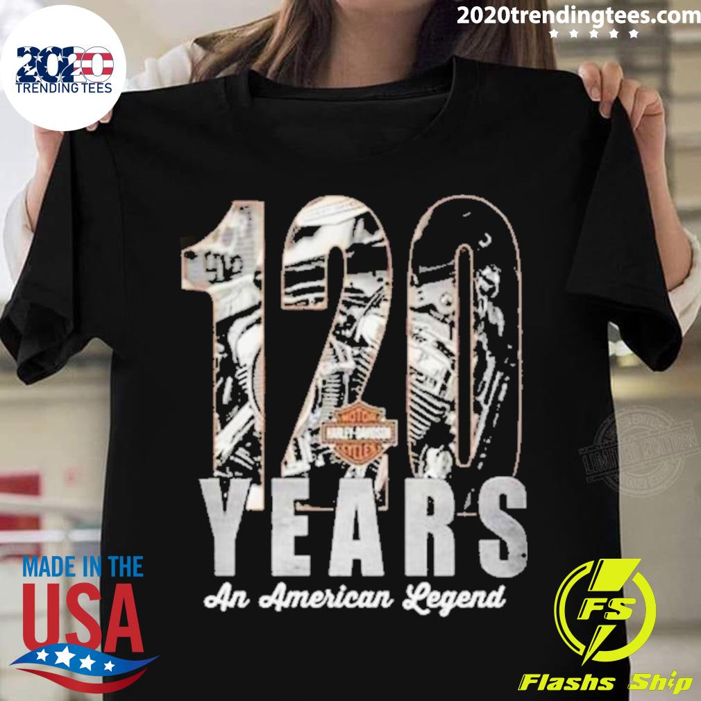 Official harley Davidson 120 Years An American Legend T-shirt