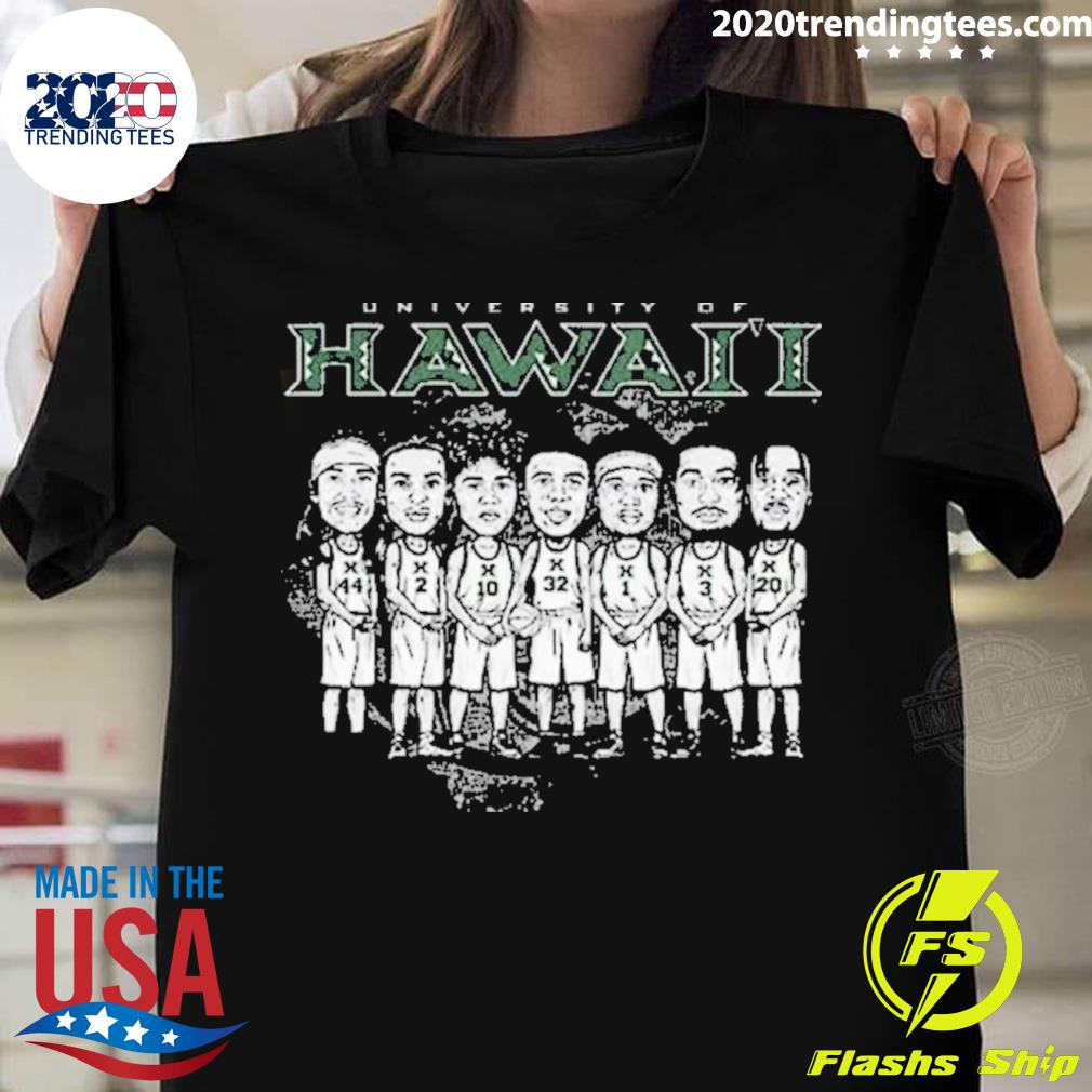 Official hawaii Rainbow Warriors Men’s Basketball 2023 T-shirt