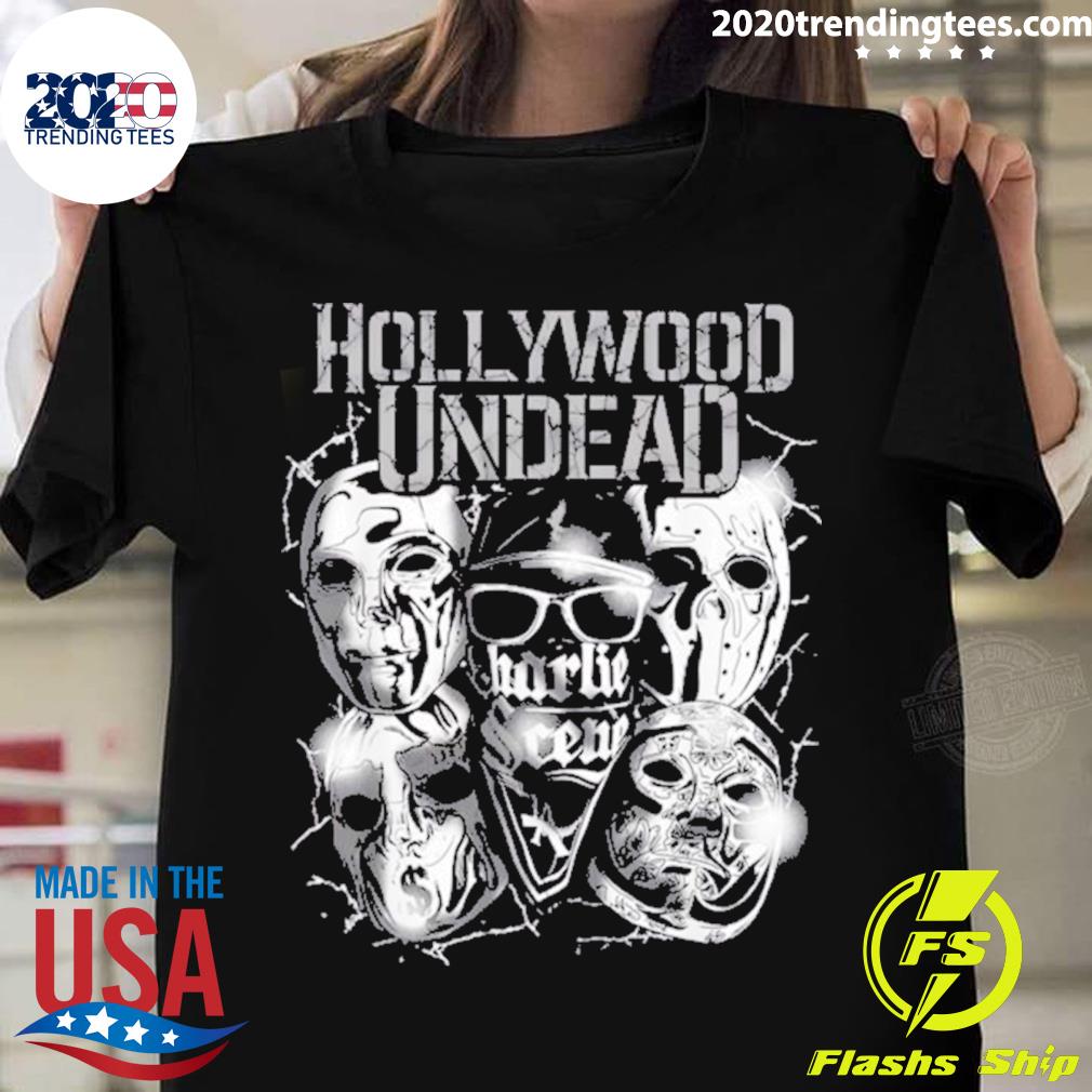 Official hollywood Undead Official Metal Masks T-shirt