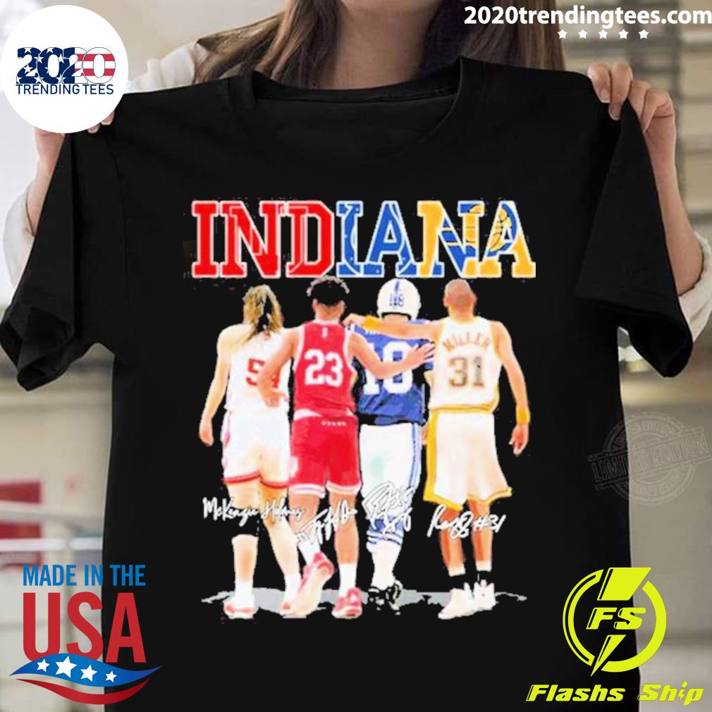 Official indiana 4 People Miller Signature T-shirt