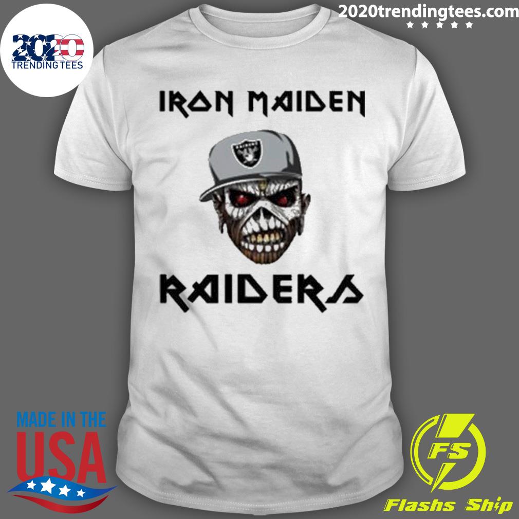 Official iron Maiden Nfl Oakland Raiders 2023 T-shirt - 2020