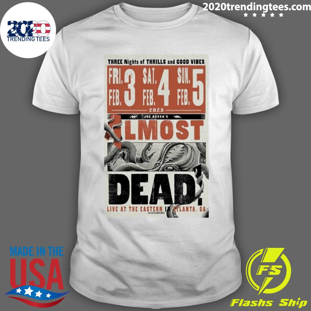 Official joe Russo’s Almost Dead 2023 Atlanta Ga Tour T-shirt