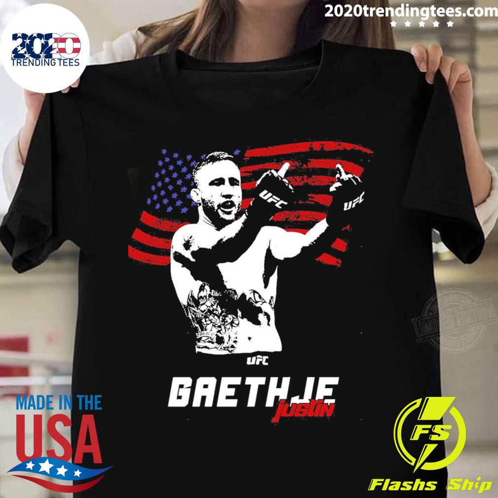 Official justin Gaethje The Highlight – Double Fingers T-shirt