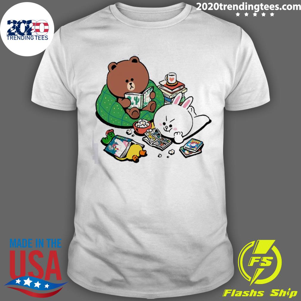 Official lazy Day Bear Rabbit And Duck T-shirt