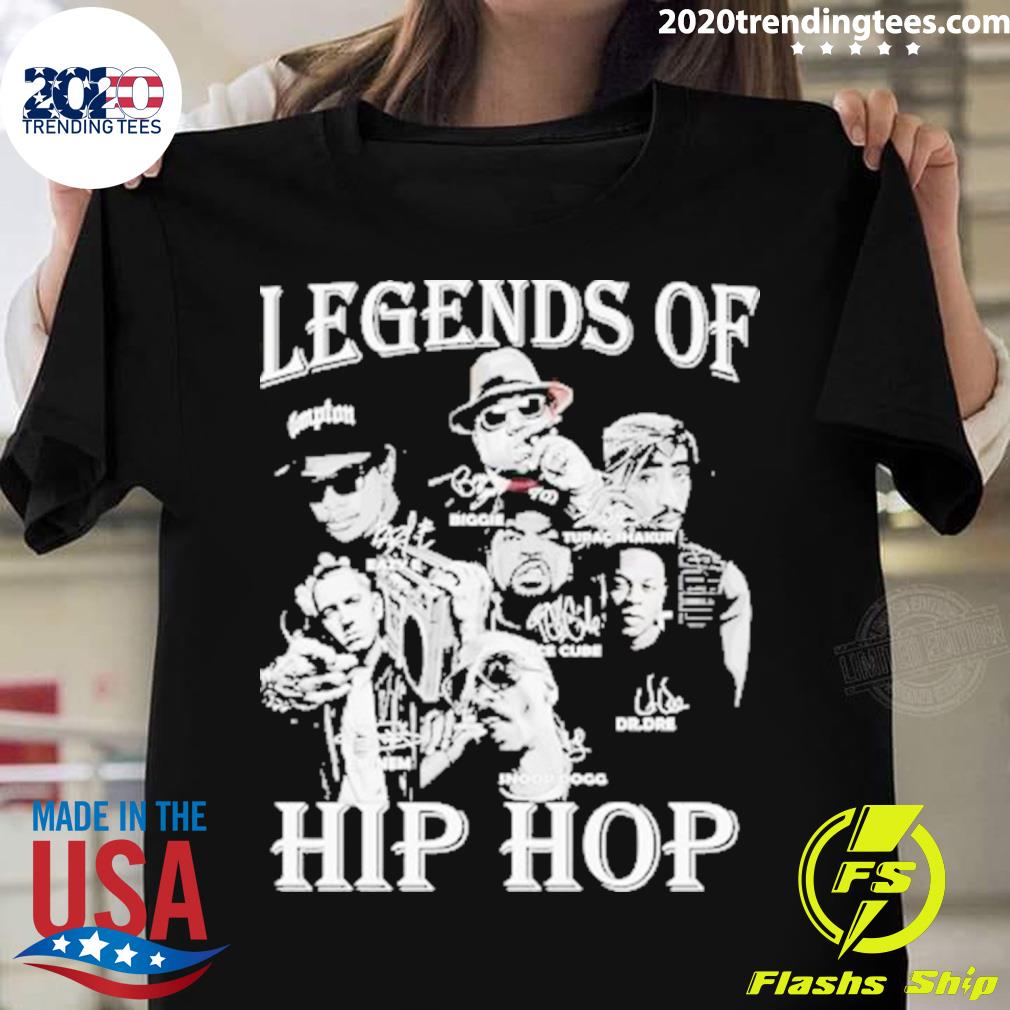 Official legends Of Hip Hop Teams 2023 Signatures T-shirt