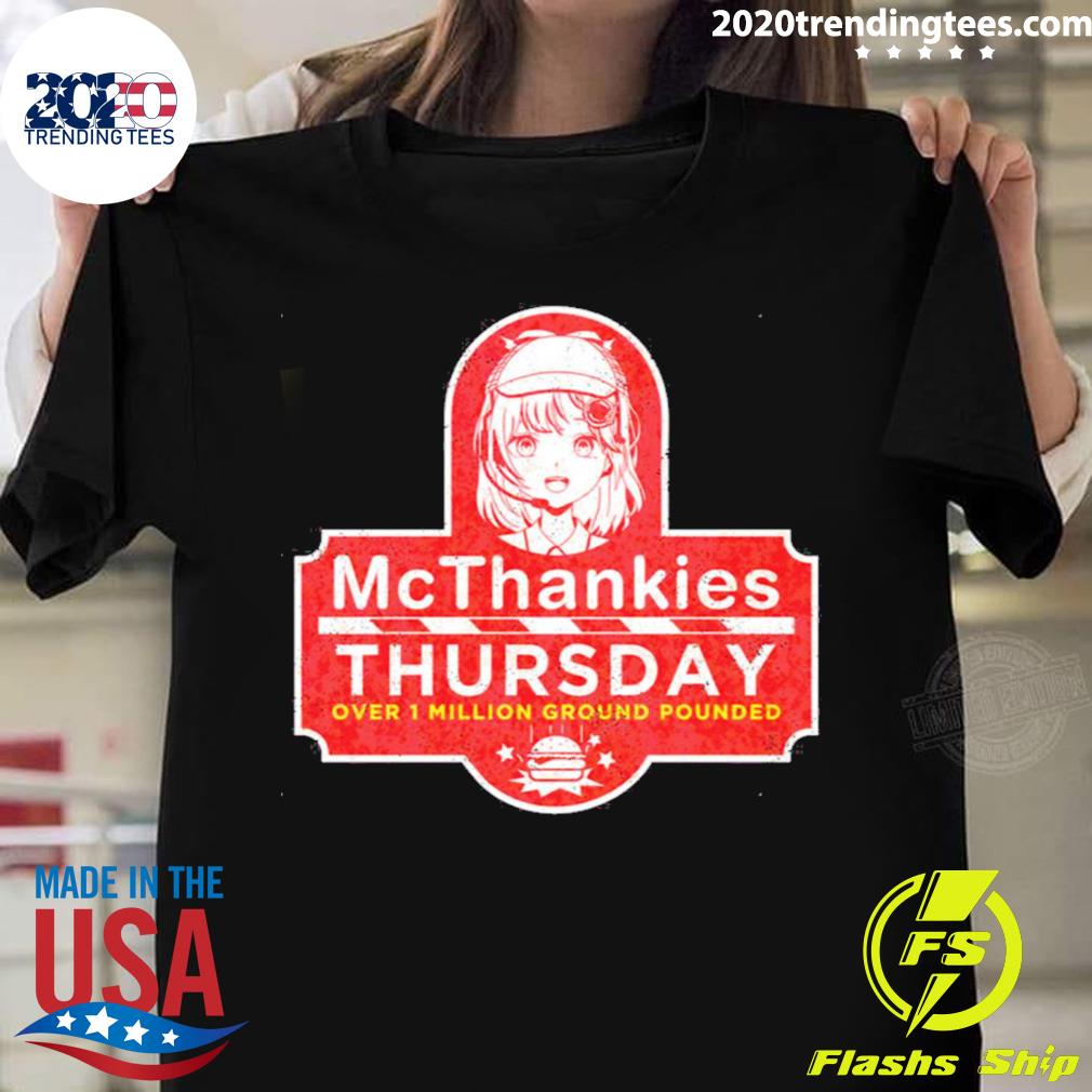 Official mcthankies Thursday Hololive T-shirt