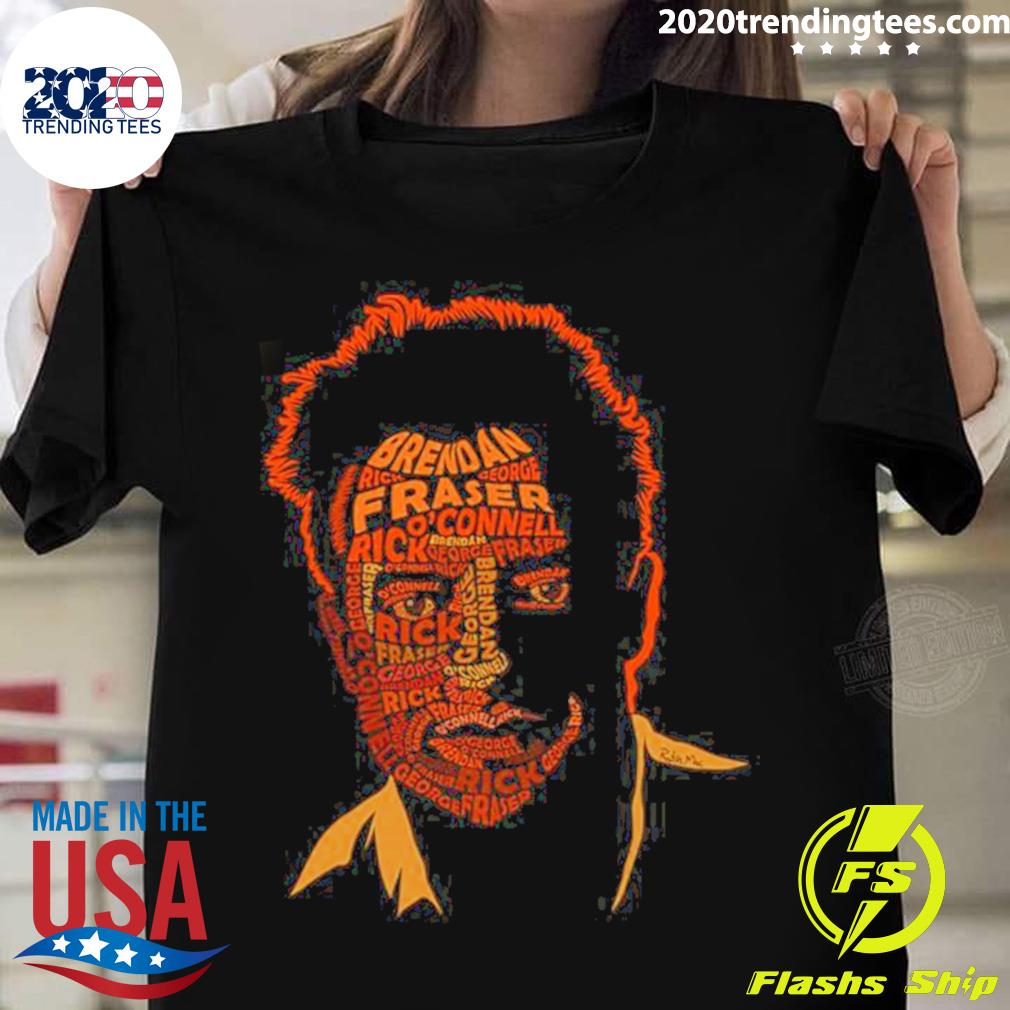 Official movie Names Portrait Brendan Fraser T-shirt