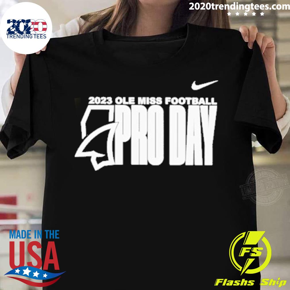 Official nike 2023 Ole Miss Football Pro Day T-shirt