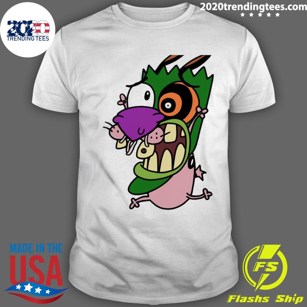 Official nooo Courage The Cowardly Dog T-shirt
