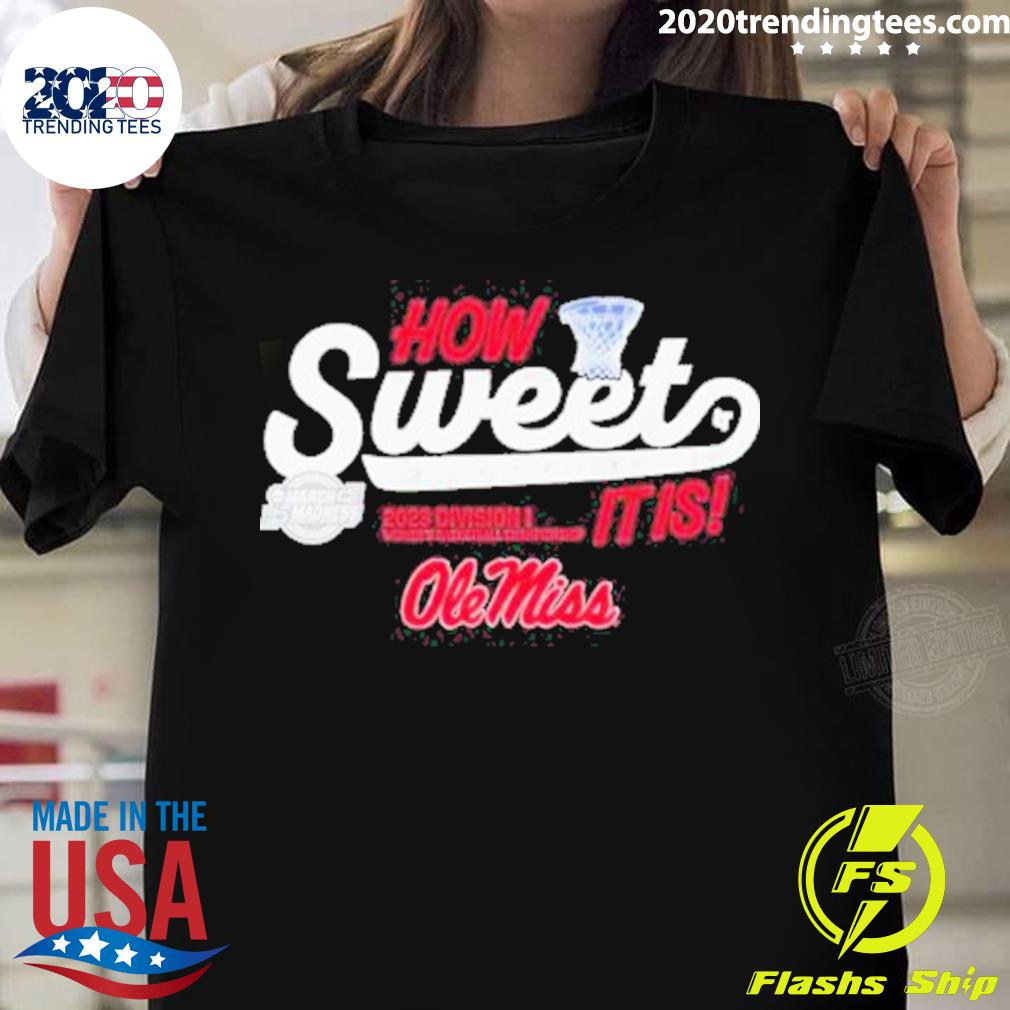 Official ole Miss Rebels Sweet Sixteen 2023 Division I Men’s Basketball Championship T-shirt