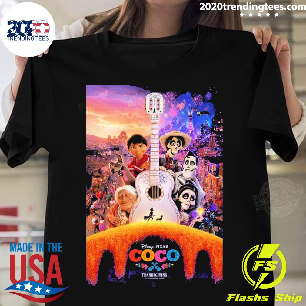 Official pixar Movie Coco Thanksgiving Including Amazing T-shirt