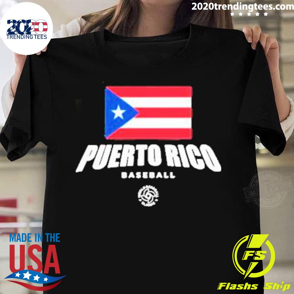 Official puerto Rico Baseball 2023 World Baseball T-shirt