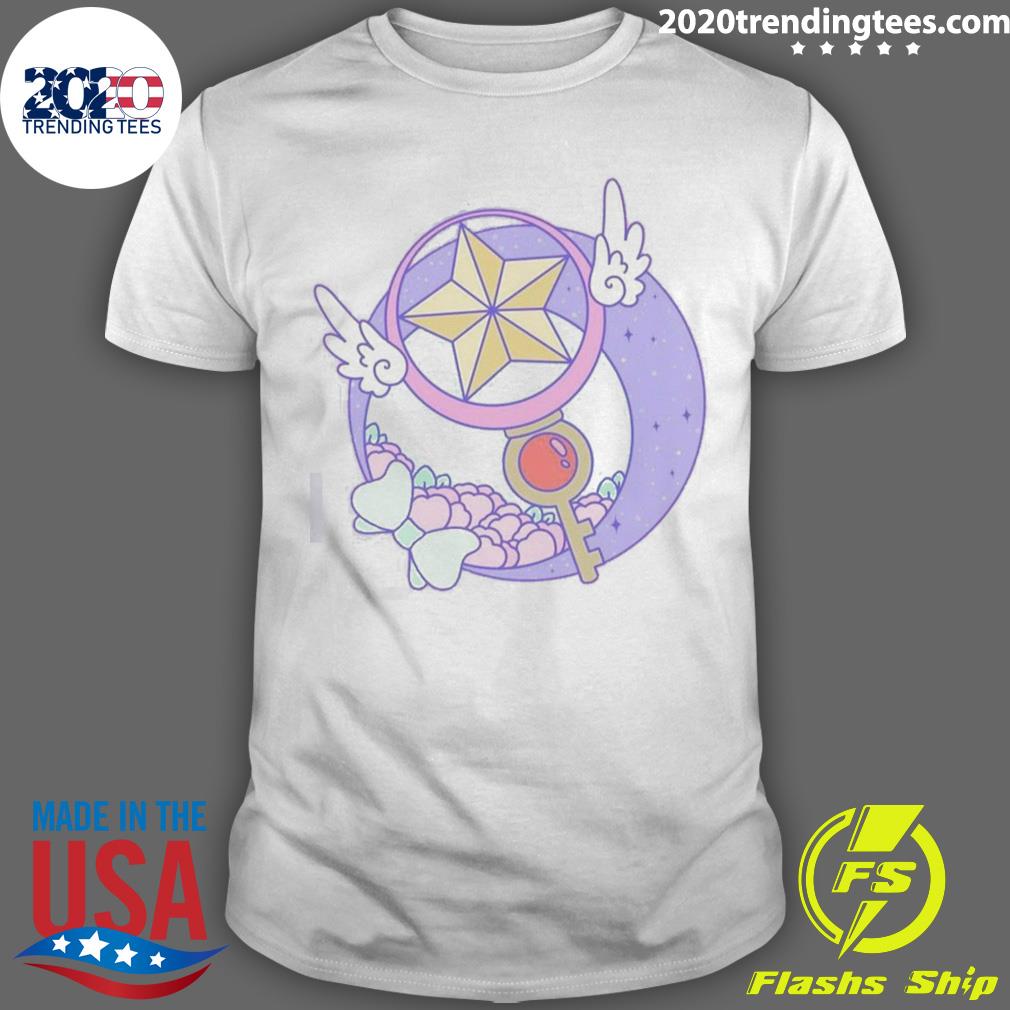 Official purple Art Cardcaptor Sakura Key T-shirt