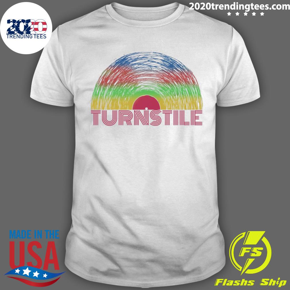 Official rainbow Turnstile Handcore Punk Band T-shirt