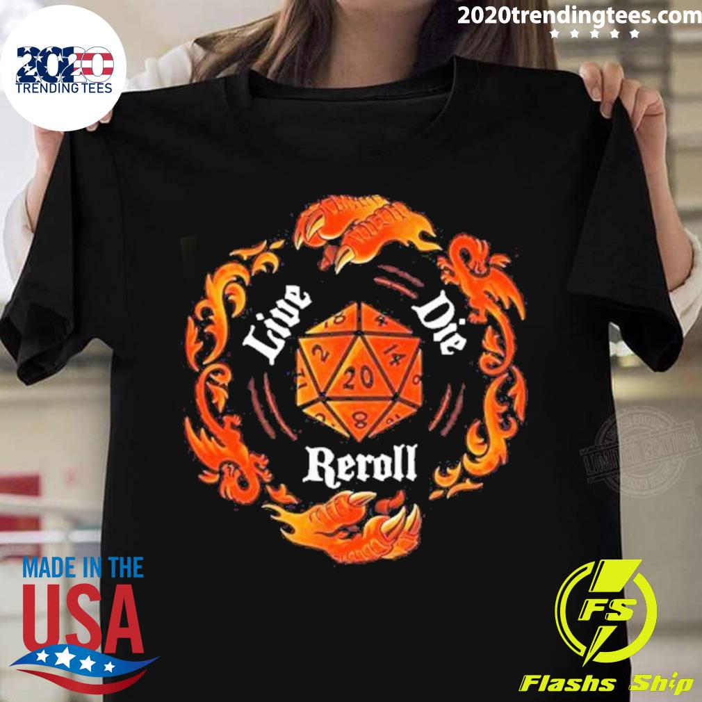 Official reroll The Dice T-shirt