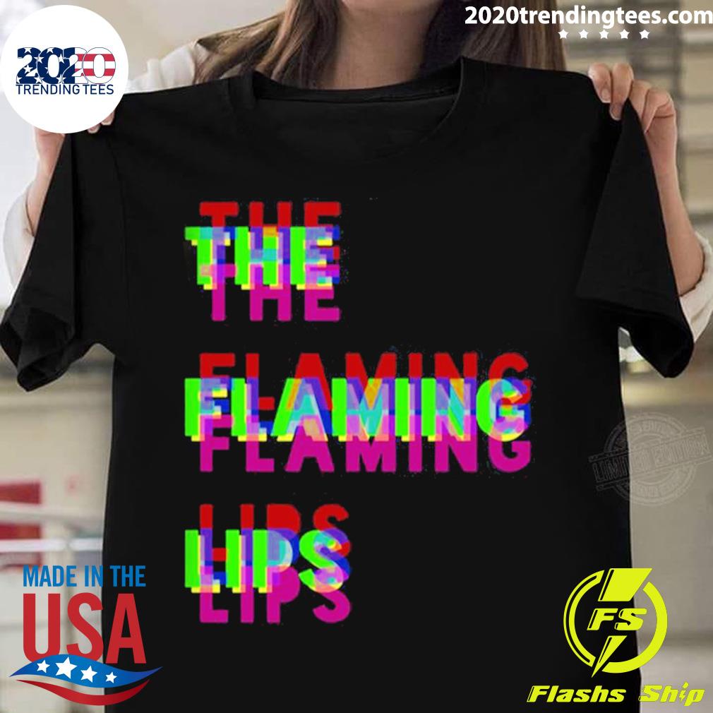 Official retro The Flaming Lips Band T-shirt