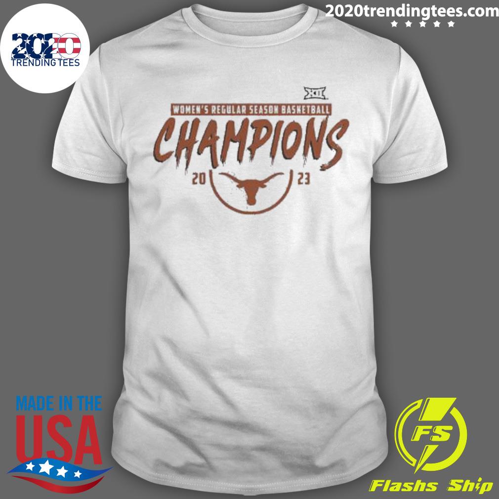 Official texas Longhorns 2023 Big 12 Women’s Basketball Regular Season Champions T-shirt