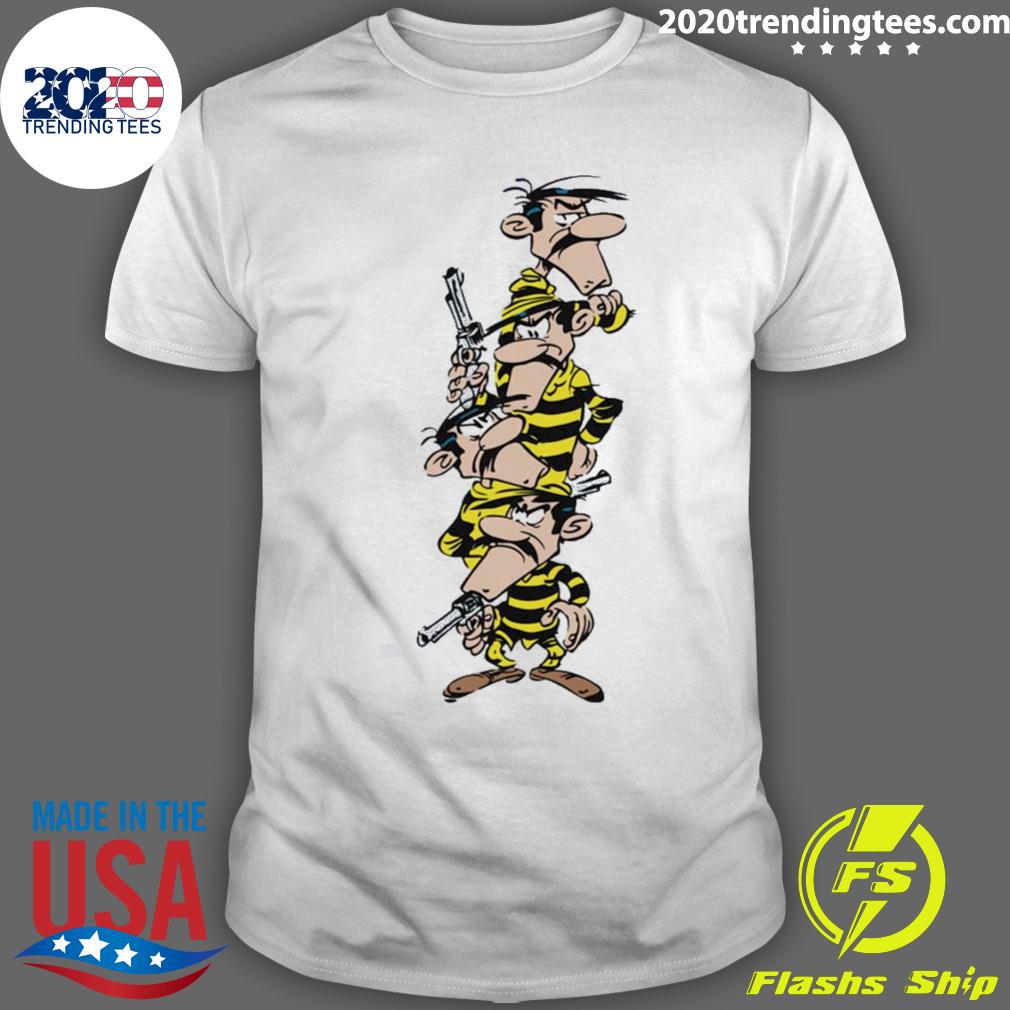 Official the Dalton Color Lucky Luke T-shirt
