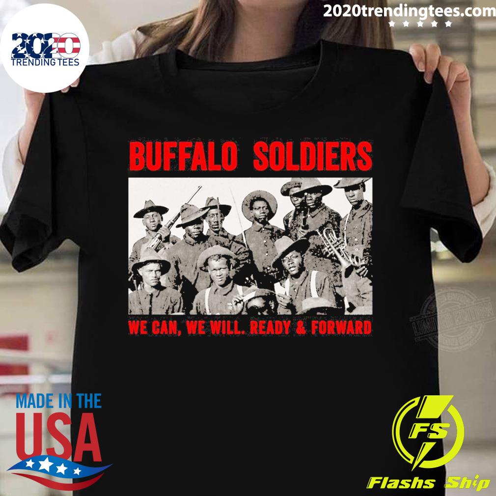 Official the Real Buffalo Soldiers 9th And 10th Cavalry Photograph T-shirt