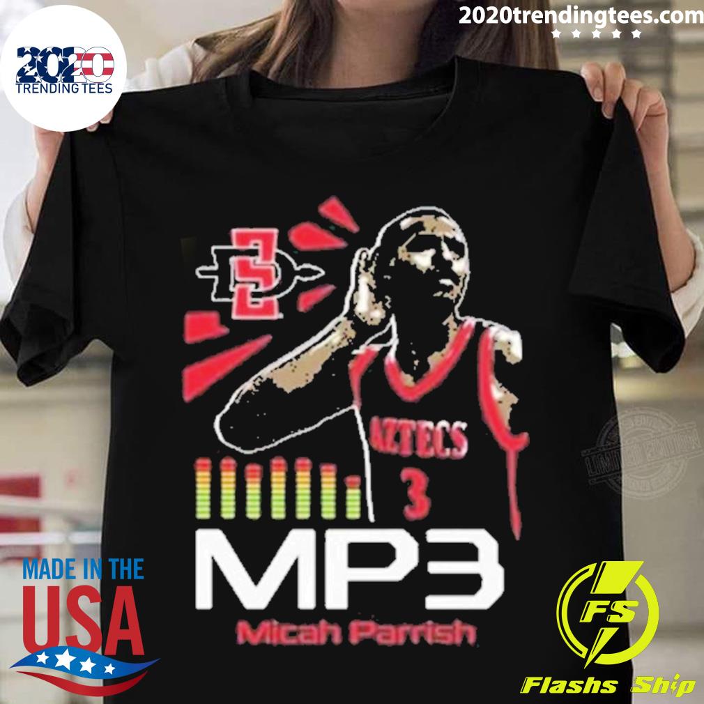 Official the Sdsu Nil Store San Diego State Nba 2023 Men’s Basketball Micah Parrish Mp3 T-shirt
