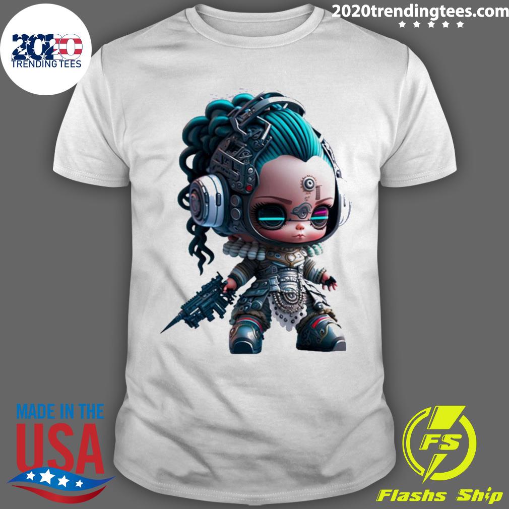 Official toy Art Cyberpunk Girl N01 T-shirt