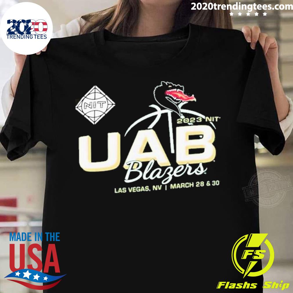 Official uab Blazers 2023 Division I Men’s Basketball Postseason Nit T-shirt