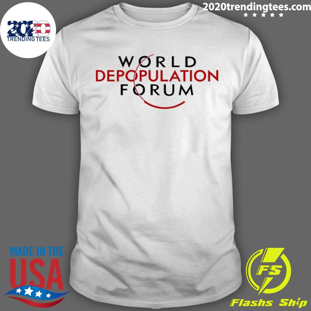 Official world Depopulation Forum T-shirt