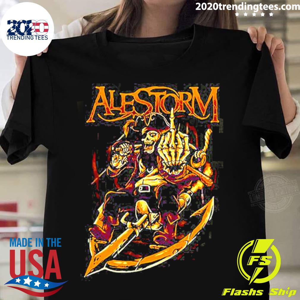 Official yellow Art Alestorm T-shirt