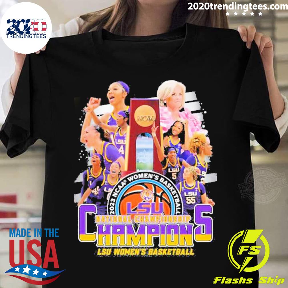 Official 2023 Ncaa Team Lsu Tigers Women’s Basketball National Championship T-shirt