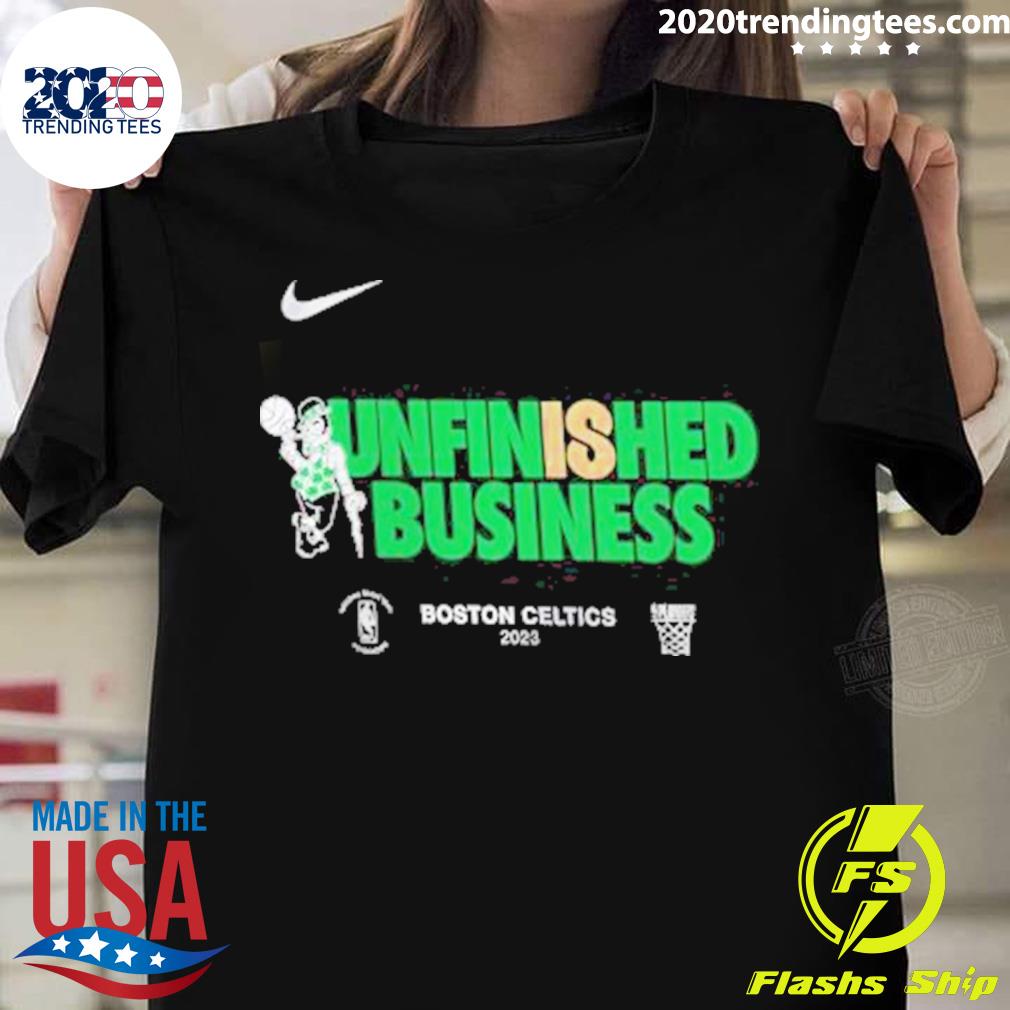 Official boston Celtics Nike Youth 2023 Nba Playoffs Mantra T-shirt