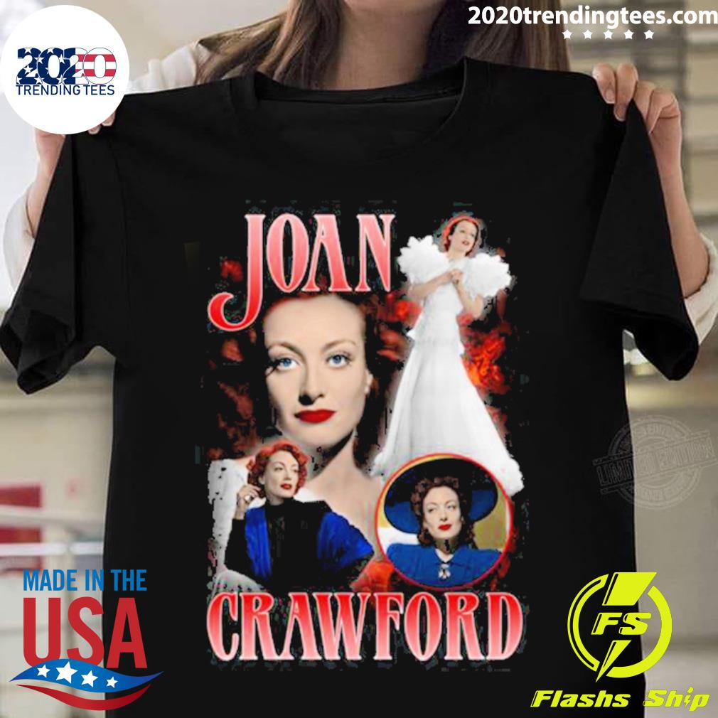 Official collage Design Joan Crawford Actress T-shirt