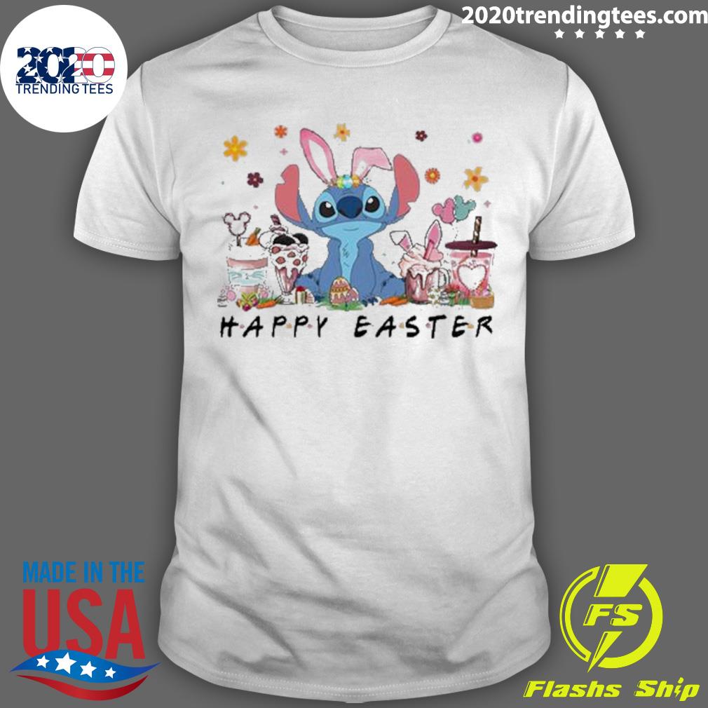Official disney Easter Stitch Drinks And Foods Easter T-shirt