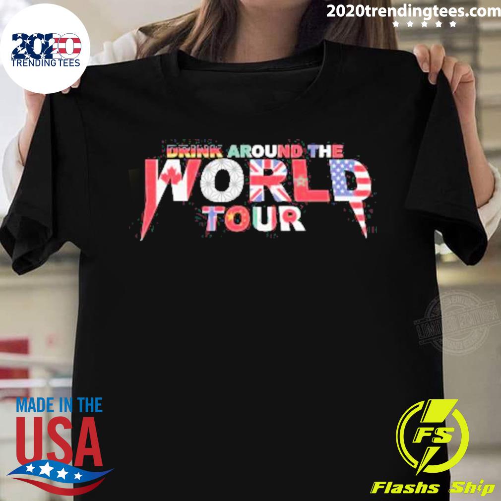 Official drink Around The World Tour 2023 T-shirt