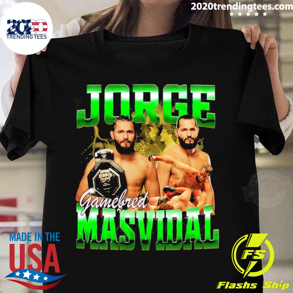 Official green Design Jorge Masvidal Bootleg T-shirt
