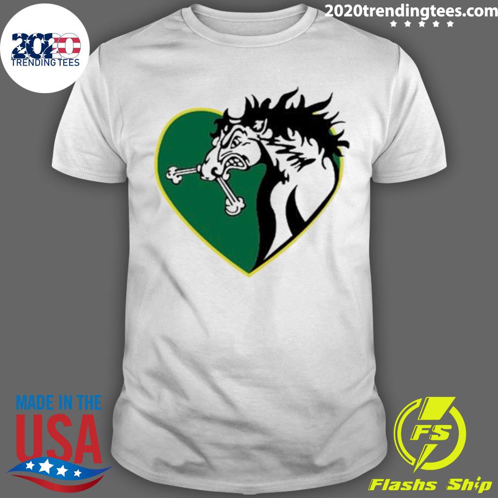 Official green Heart Design Humboldt Broncos T-shirt