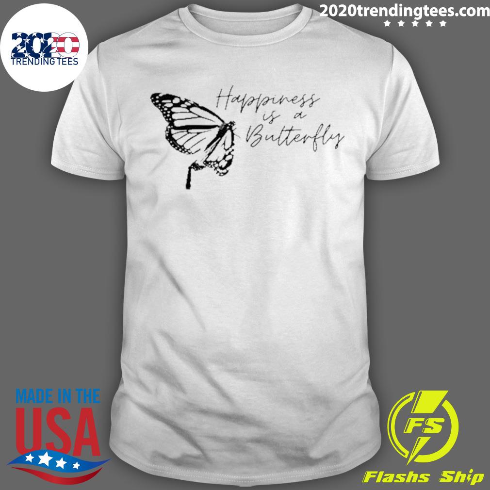 Official happiness Is A Butterfly T-shirt