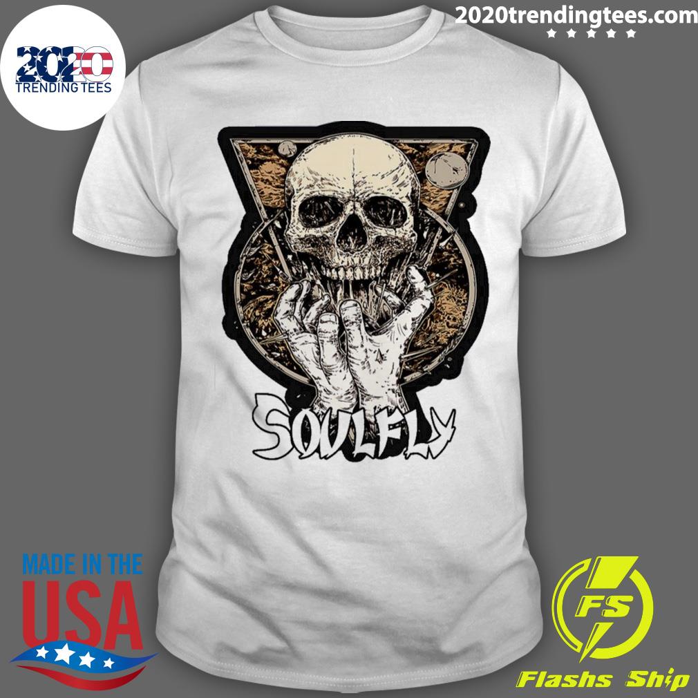 Official in Hand Soulfly T-shirt