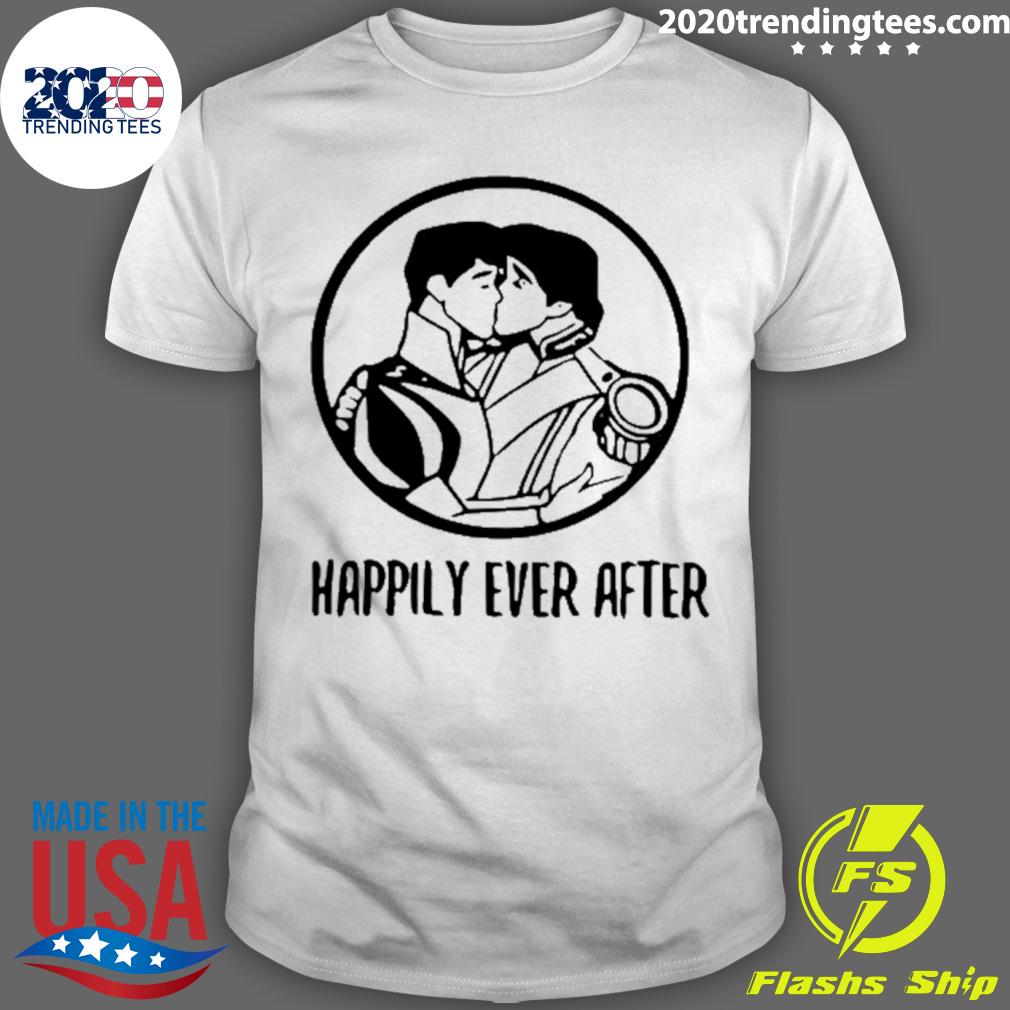 Official journeybyjoe Gay Pride Princess Happily Ever After T-shirt