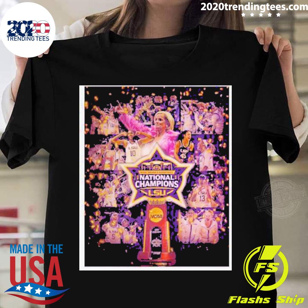 Official lsu Tigers Ncaa Women’s Basketball National Champions 2023 Poster T-shirt