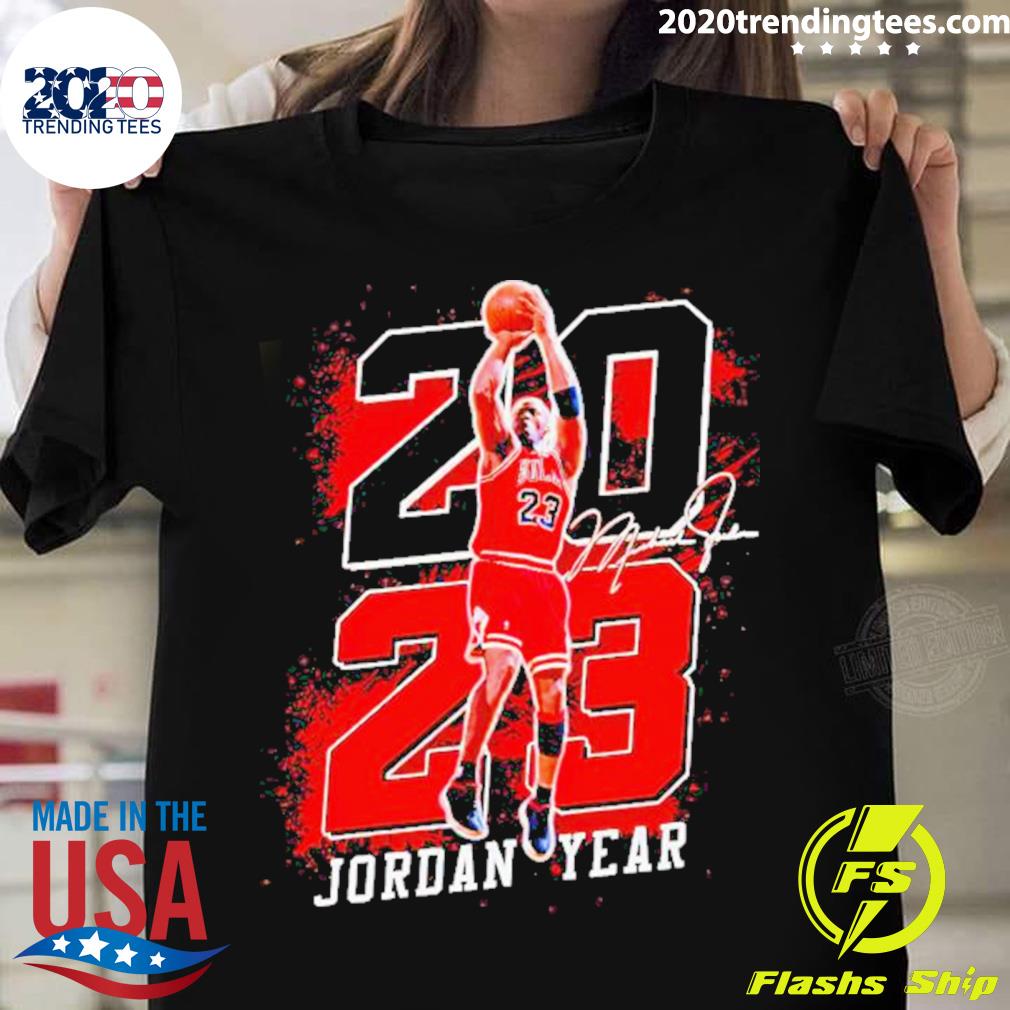 Official michael Jordan Year 2023 Signature T-shirt