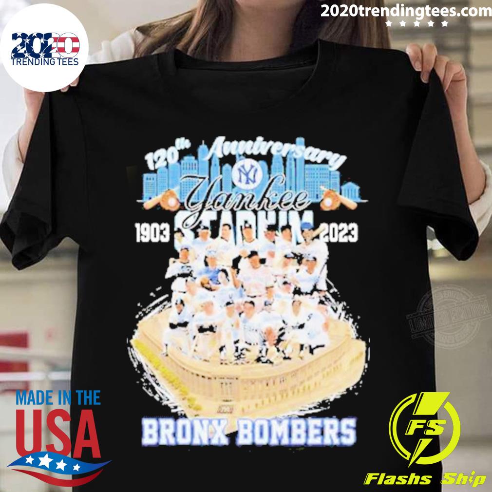 Official original 120th Anniversary New York Yankees 1903-2023 Bronx Bombers T-shirt