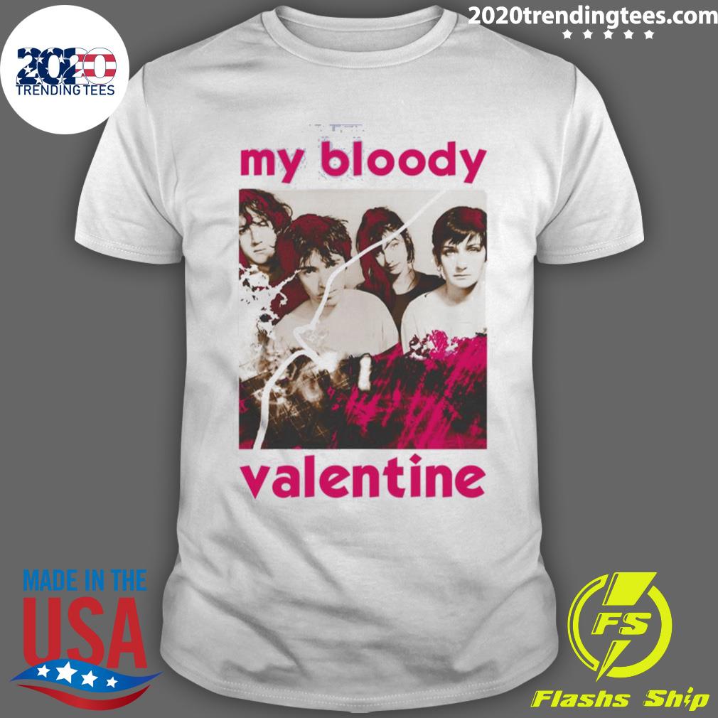 Official pink Retro Art My Bloody Valentine T-shirt