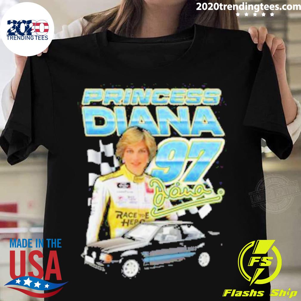 Official princess Diana 97 Racing Car Funny T-shirt